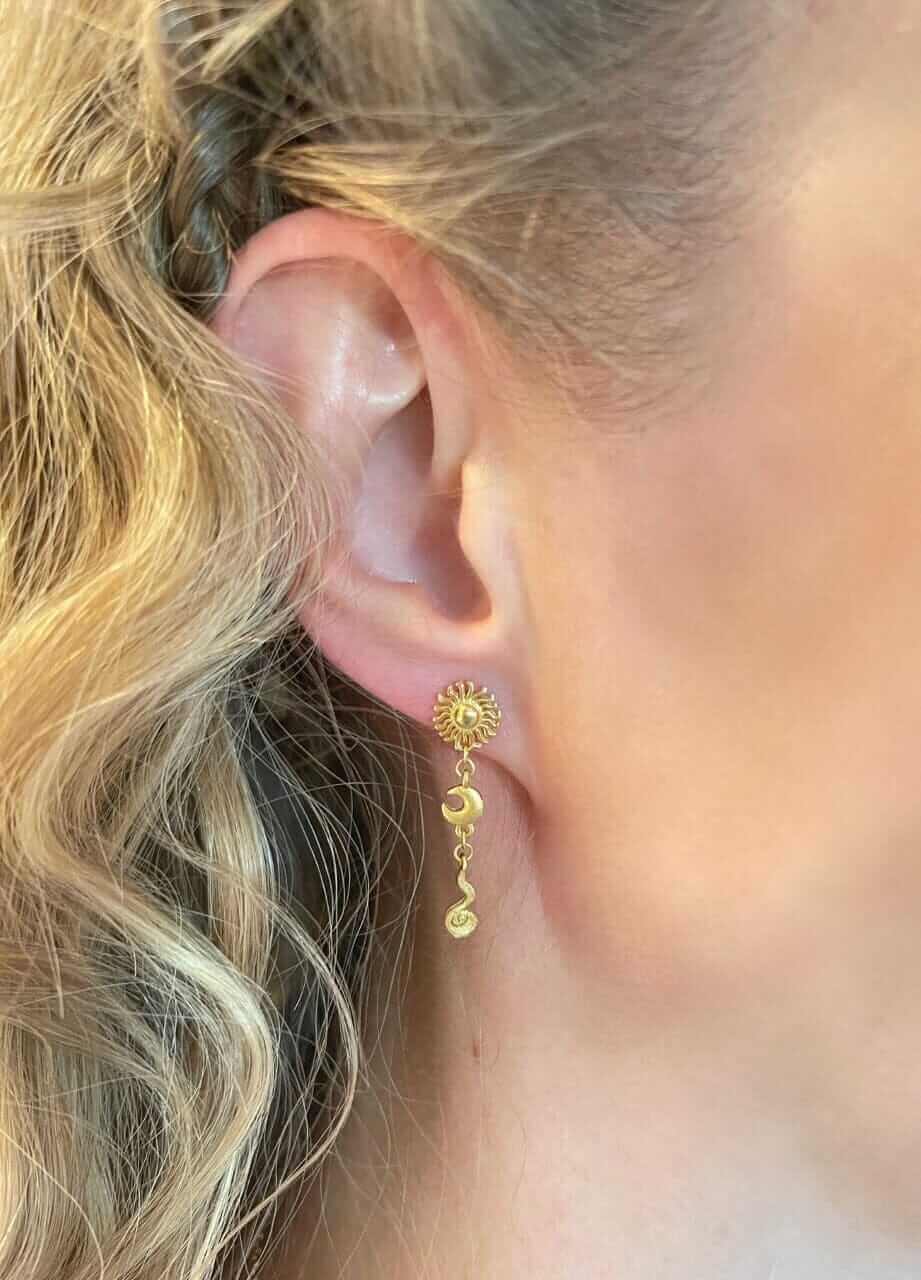 Ægte guld øreringe